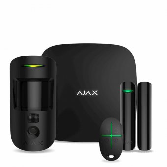 КОМПЛЕКТ ОХРАННОЙ СИГНАЛИЗАЦИИ AJAX STARTERKIT CAM BLACK